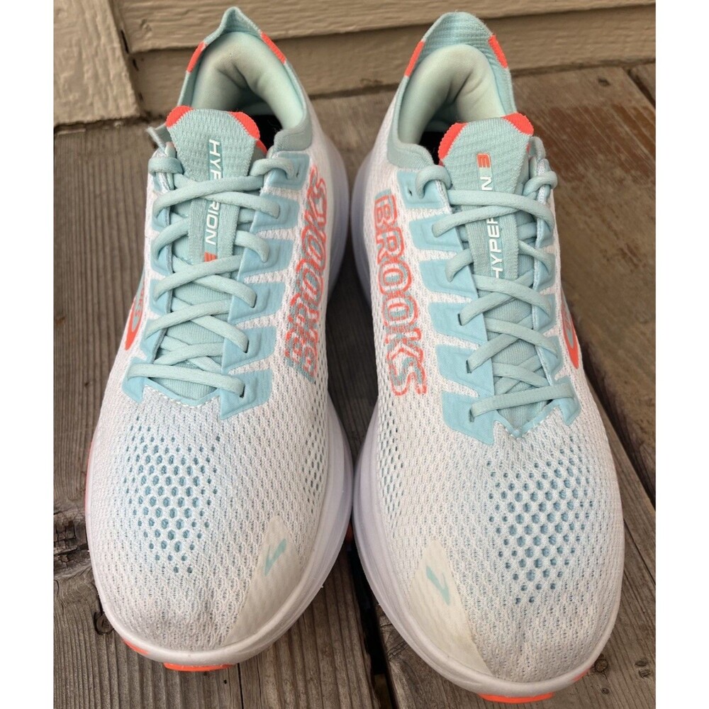 Brooks Hyperion 3 Women's 10.5 Running Shoes White/Pink Clay/Atomizer - Picture 4 of 16